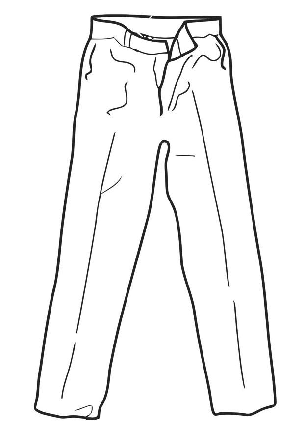 pantalones Dibujo para colorear pantalones