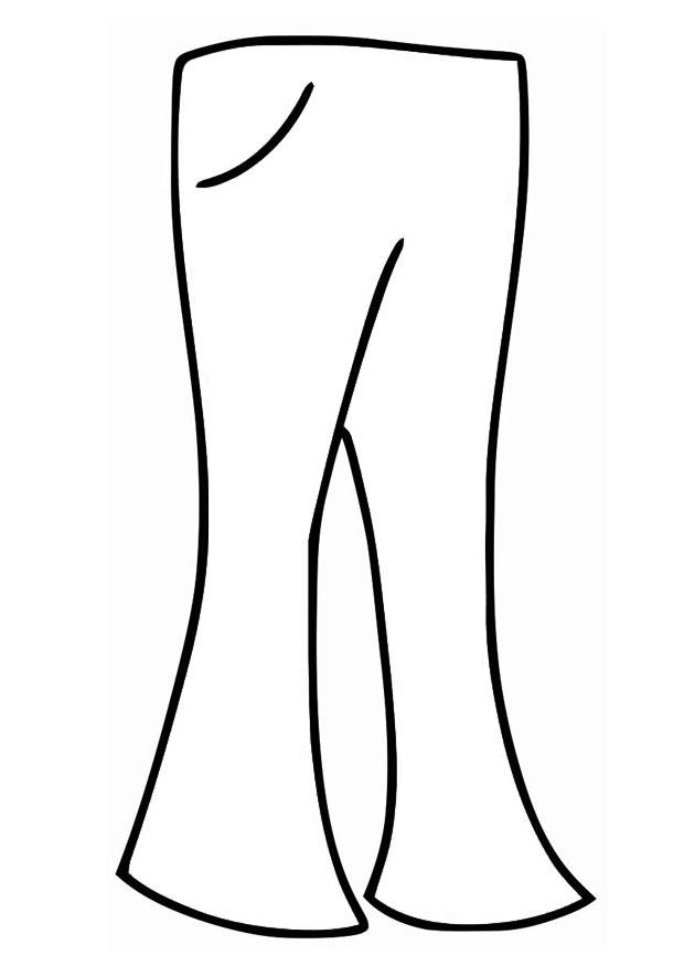 pantalones Dibujo para colorear pantalones