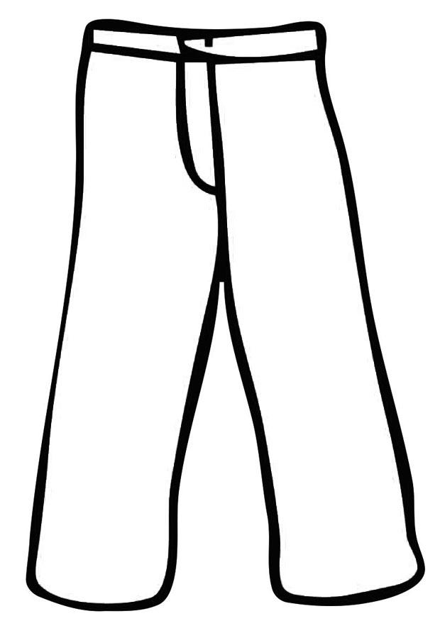 pantalones Dibujo para colorear pantalones