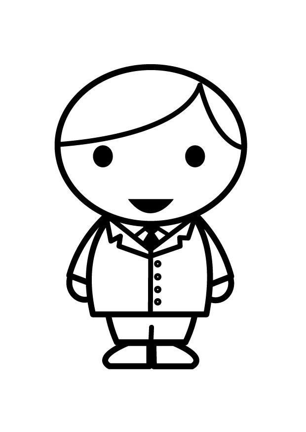 Dibujo para colorear papA¡