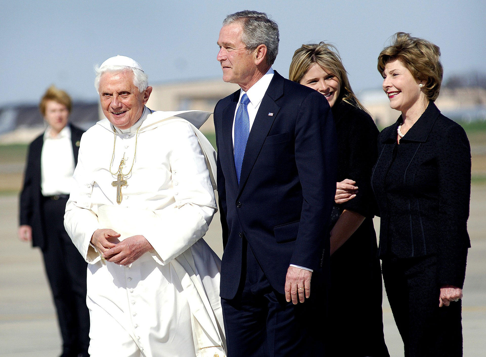 papa benedicto xvi y george w. bush Foto papa benedicto xvi y george w. bush