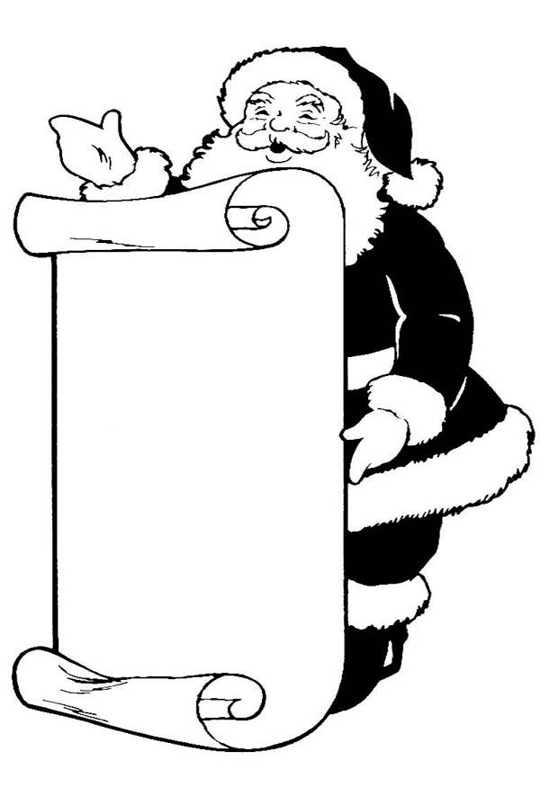 papA¡ noel Dibujo para colorear papA¡ noel