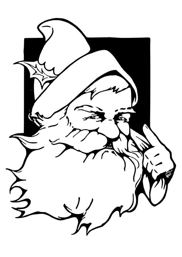 papA¡ noel Dibujo para colorear papA¡ noel