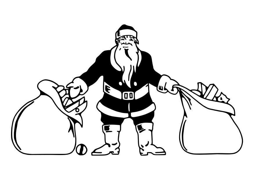 papA¡ noel Dibujo para colorear papA¡ noel