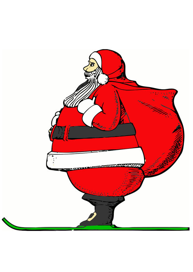 papA¡ noel con esquAs Imagen papA¡ noel con esquAs