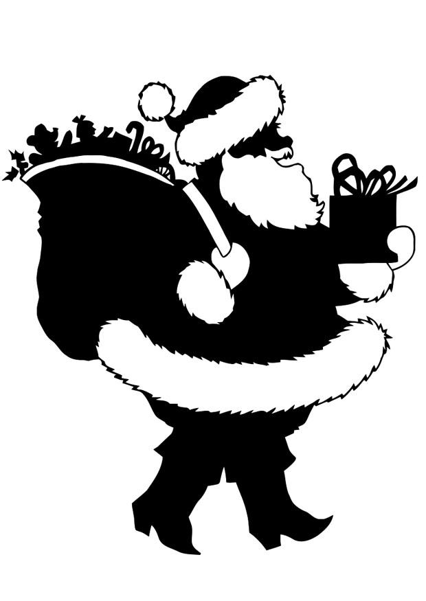 papA¡ noel con regalos Dibujo para colorear papA¡ noel con regalos