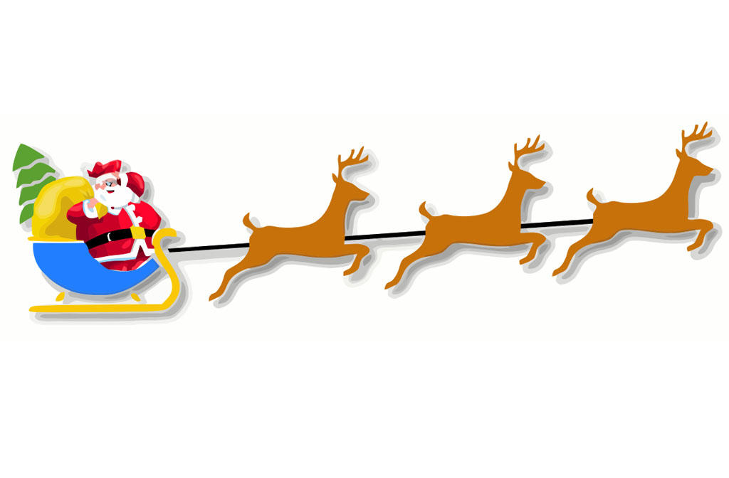 Imagen papA¡ noel con trineo