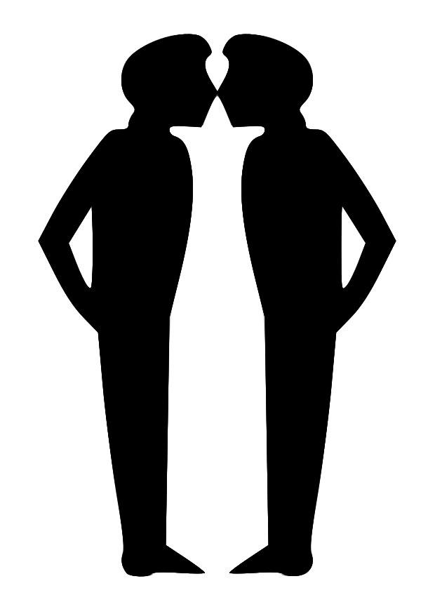 pareja Dibujo para colorear pareja