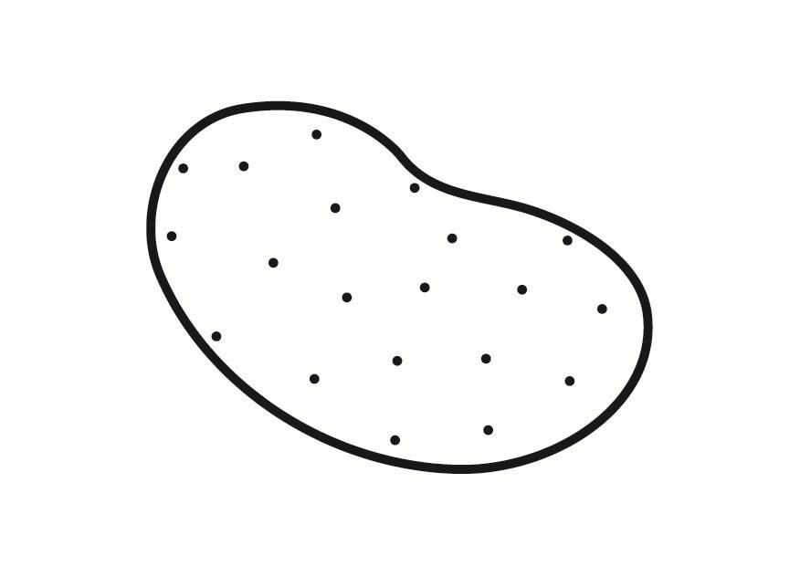 patata Dibujo para colorear patata