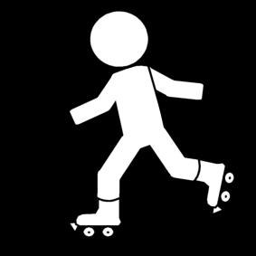 Dibujo para colorear patinar