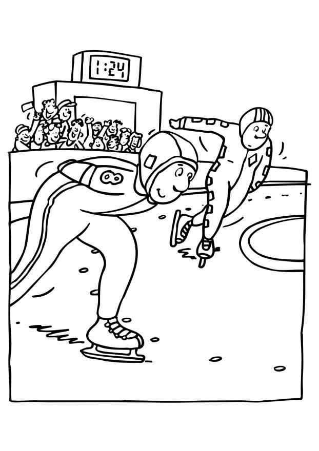 patinar Dibujo para colorear patinar