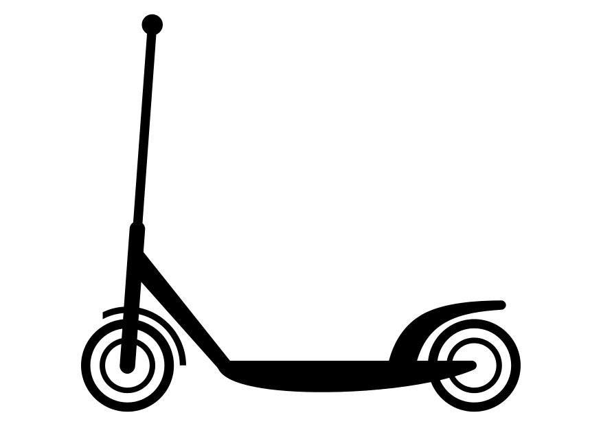 patinete Dibujo para colorear patinete