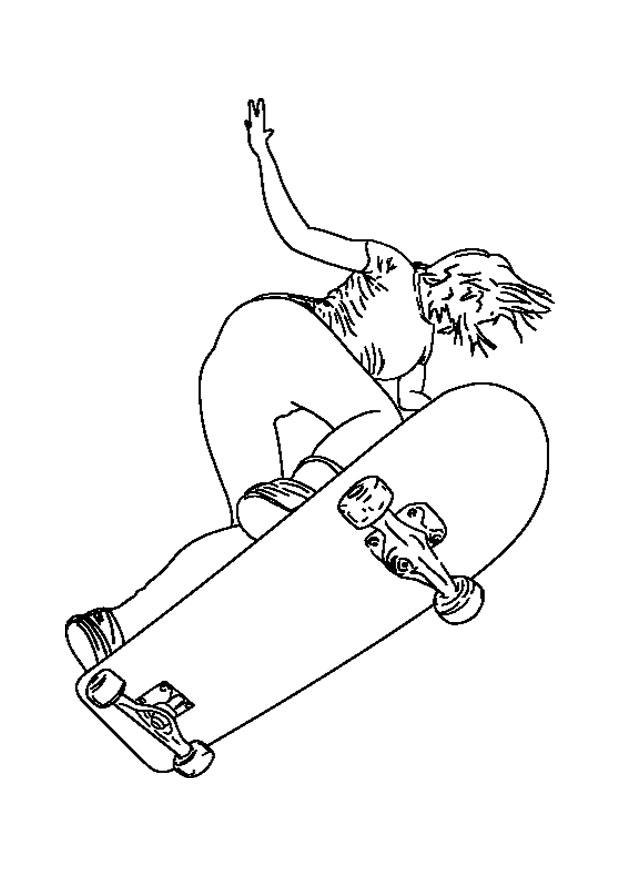 patinete Dibujo para colorear patinete
