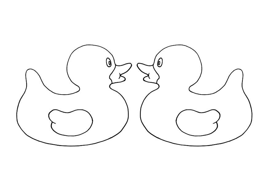 patitos de goma Dibujo para colorear patitos de goma