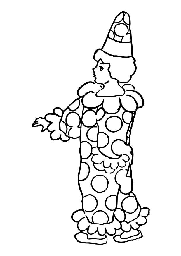 payaso Dibujo para colorear payaso