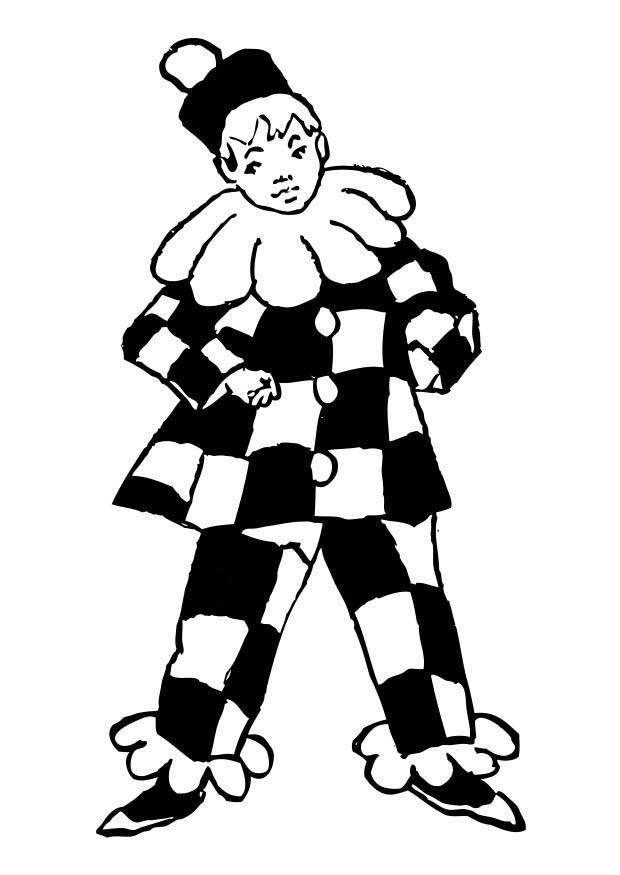 payaso Dibujo para colorear payaso