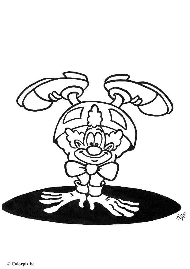 payaso Dibujo para colorear payaso