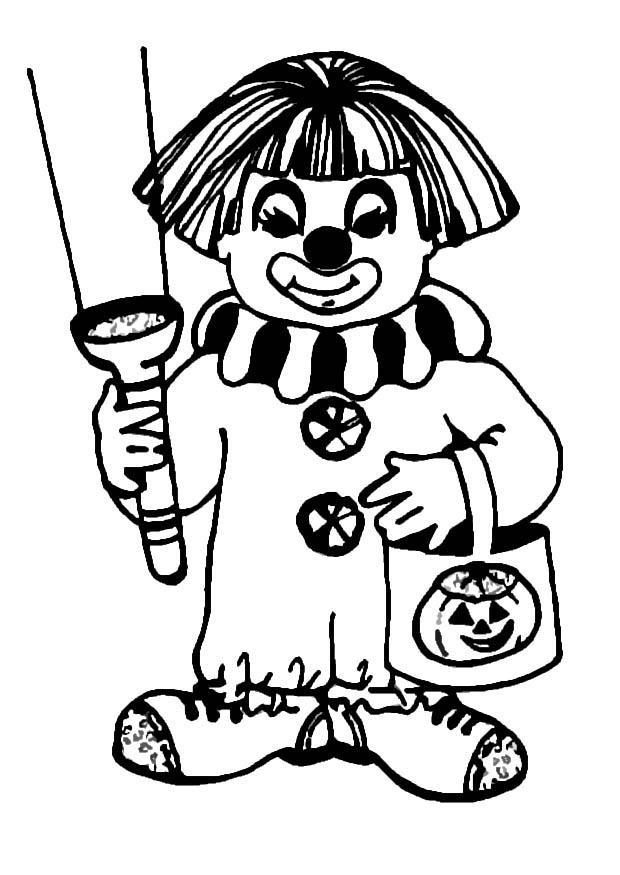 payaso Dibujo para colorear payaso