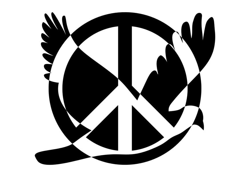 paz Dibujo para colorear paz