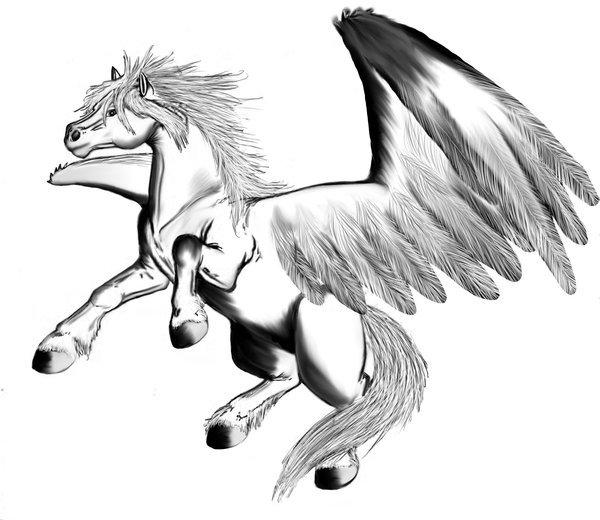 pegaso Dibujo para colorear pegaso