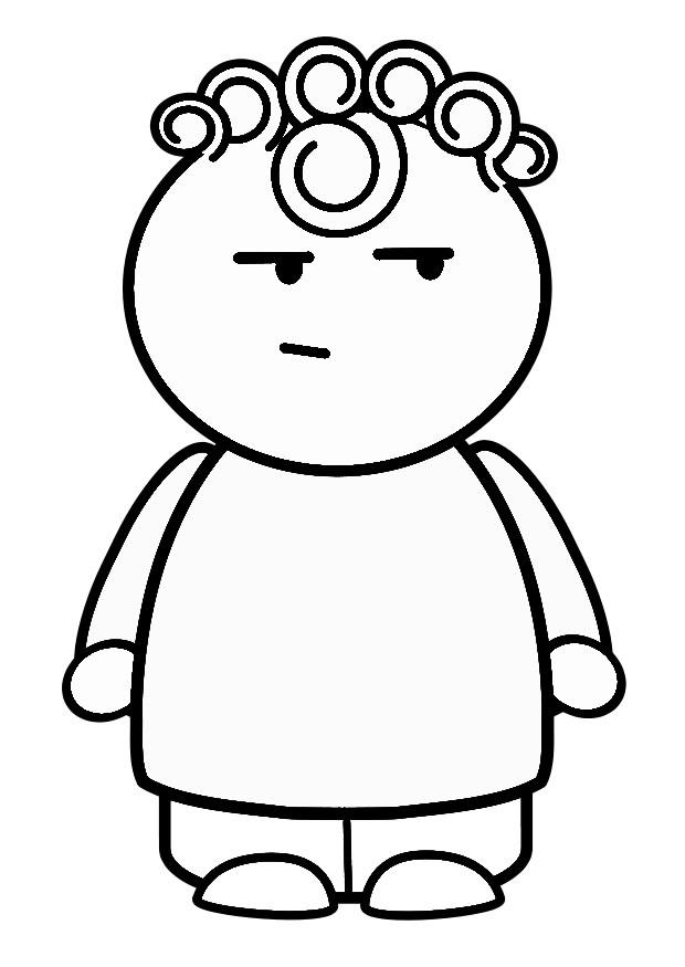 pensar Dibujo para colorear pensar