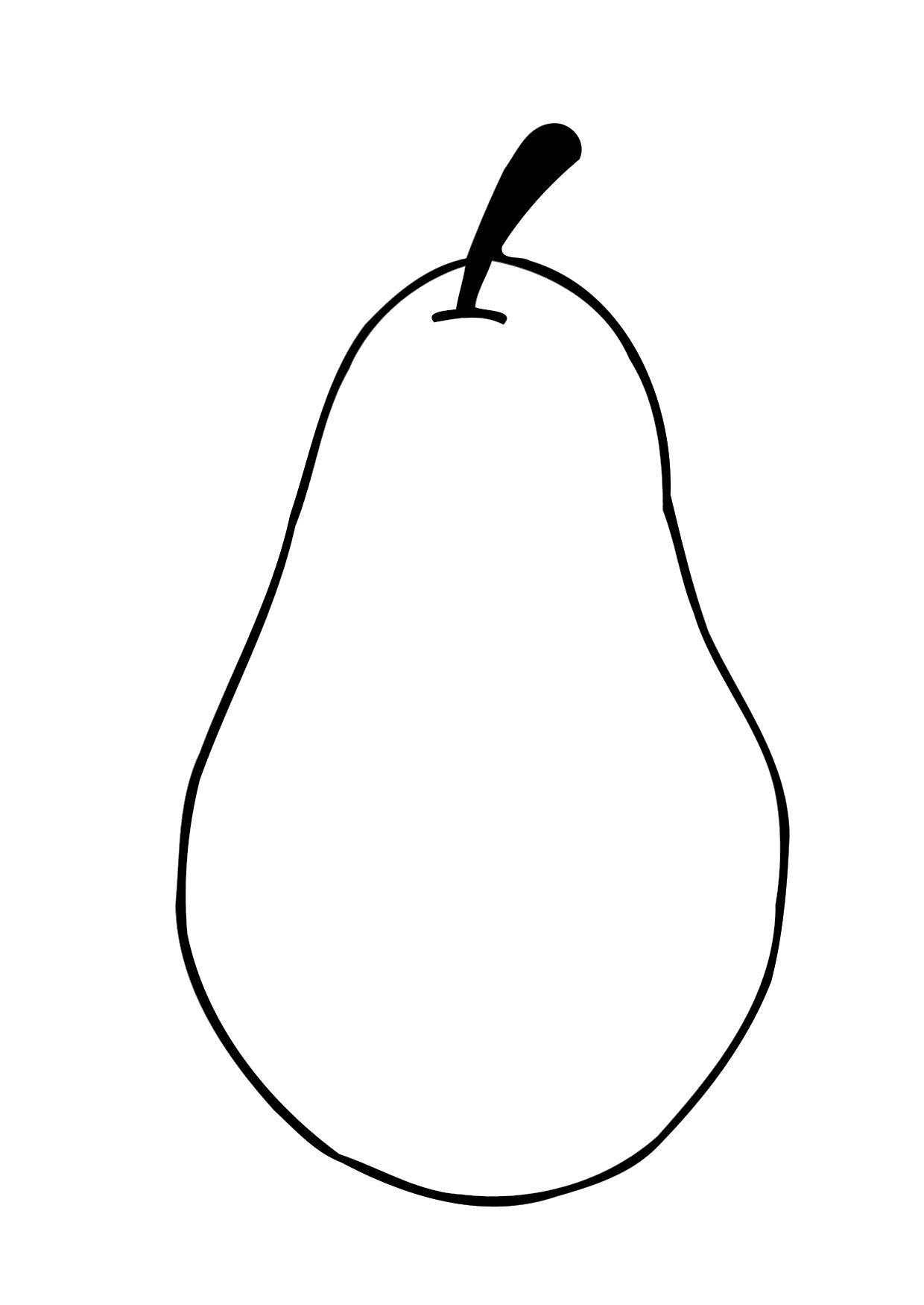 pera Dibujo para colorear pera