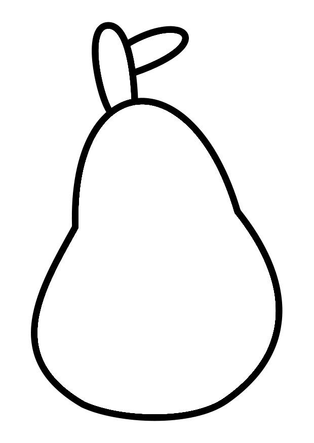 pera Dibujo para colorear pera