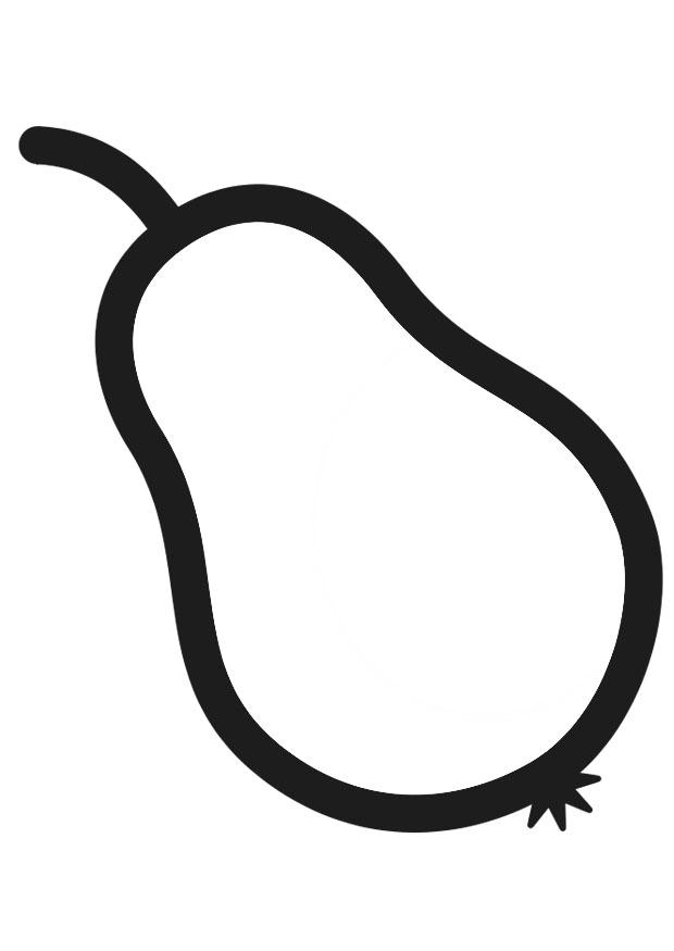 pera Dibujo para colorear pera