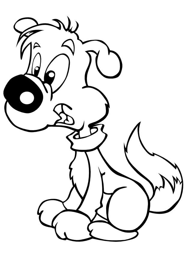 perrito Dibujo para colorear perrito