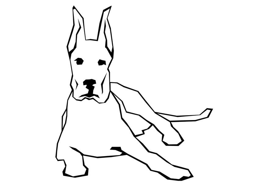 Dibujo para colorear perro