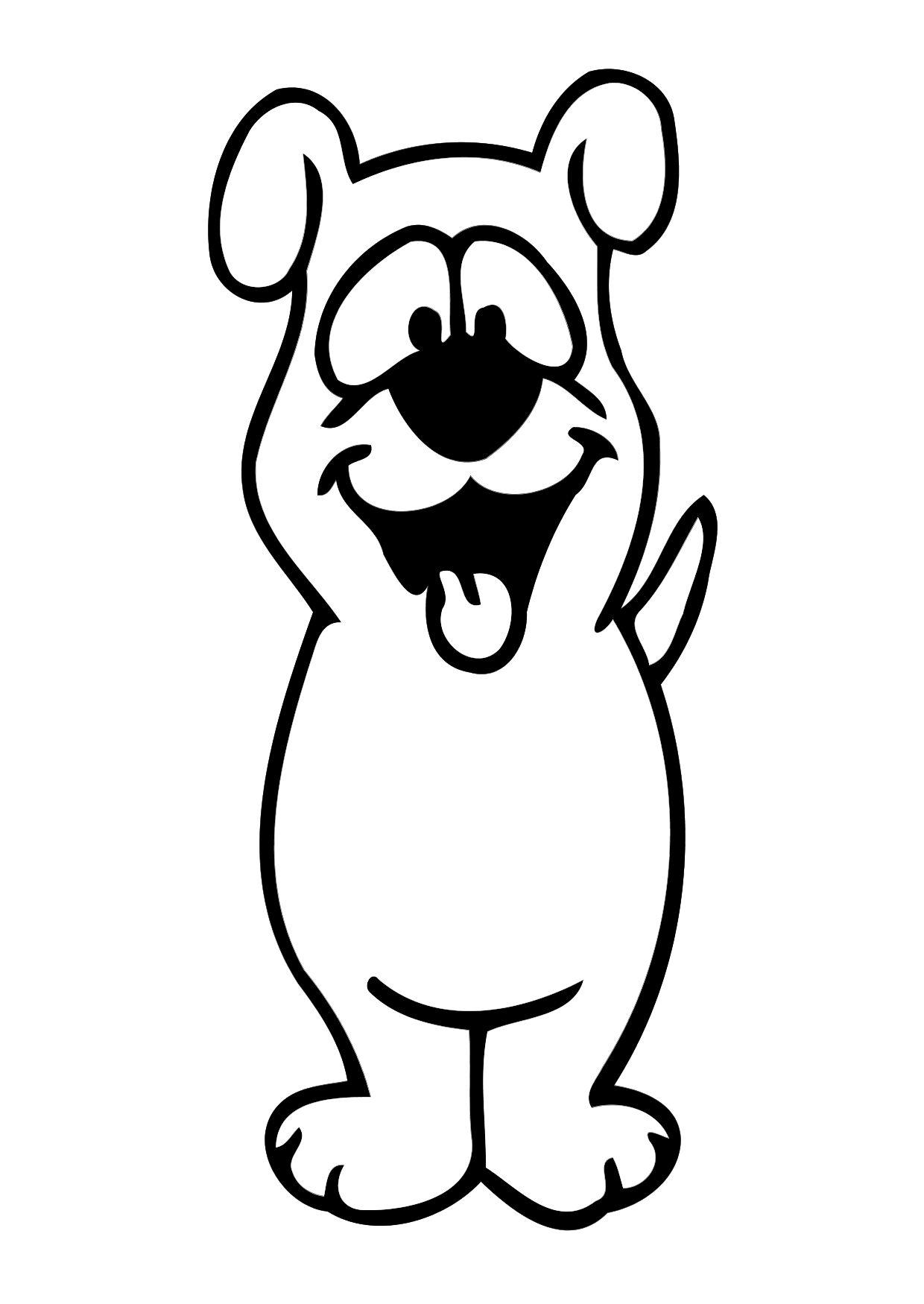 Dibujo para colorear perro