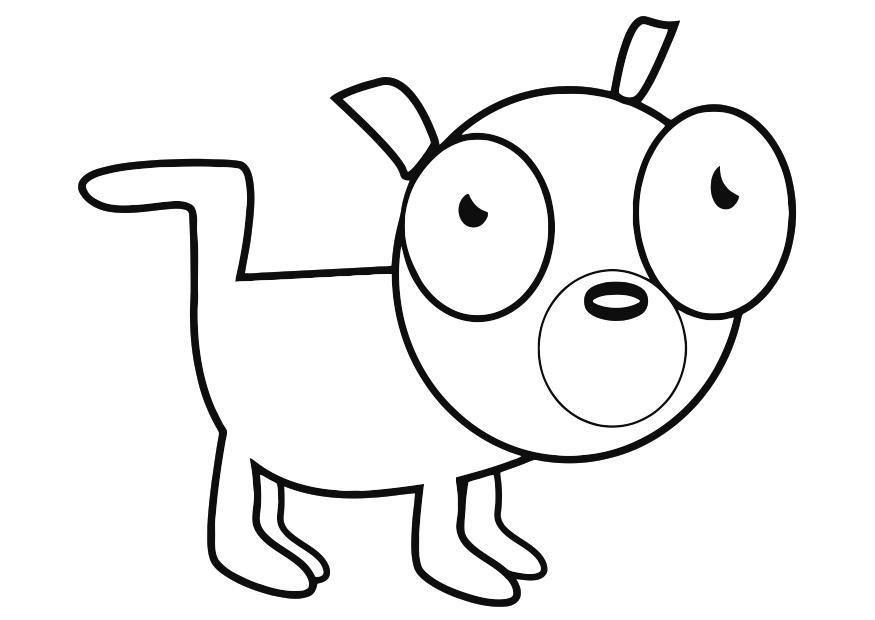 perro Dibujo para colorear perro
