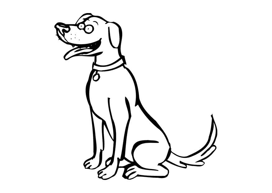 Dibujo para colorear perro