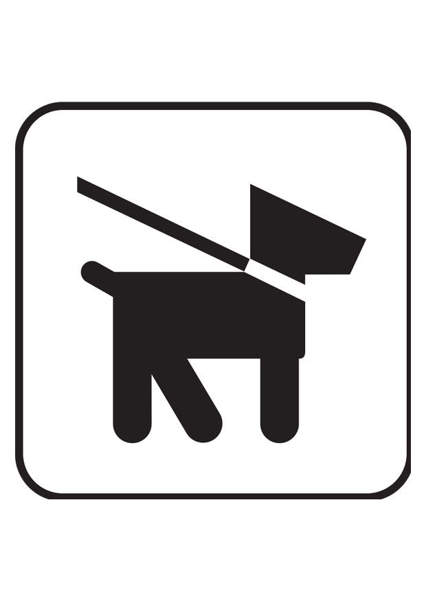 perro con correa Dibujo para colorear perro con correa