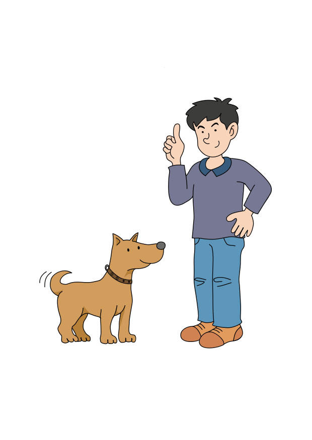 perro con dueno Imagen perro con dueno