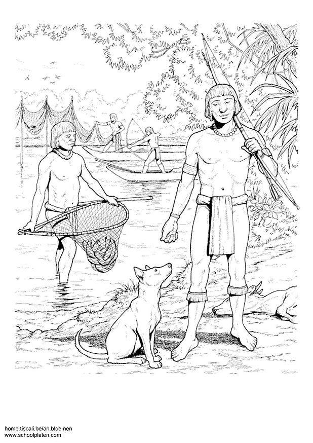 pescador Dibujo para colorear pescador