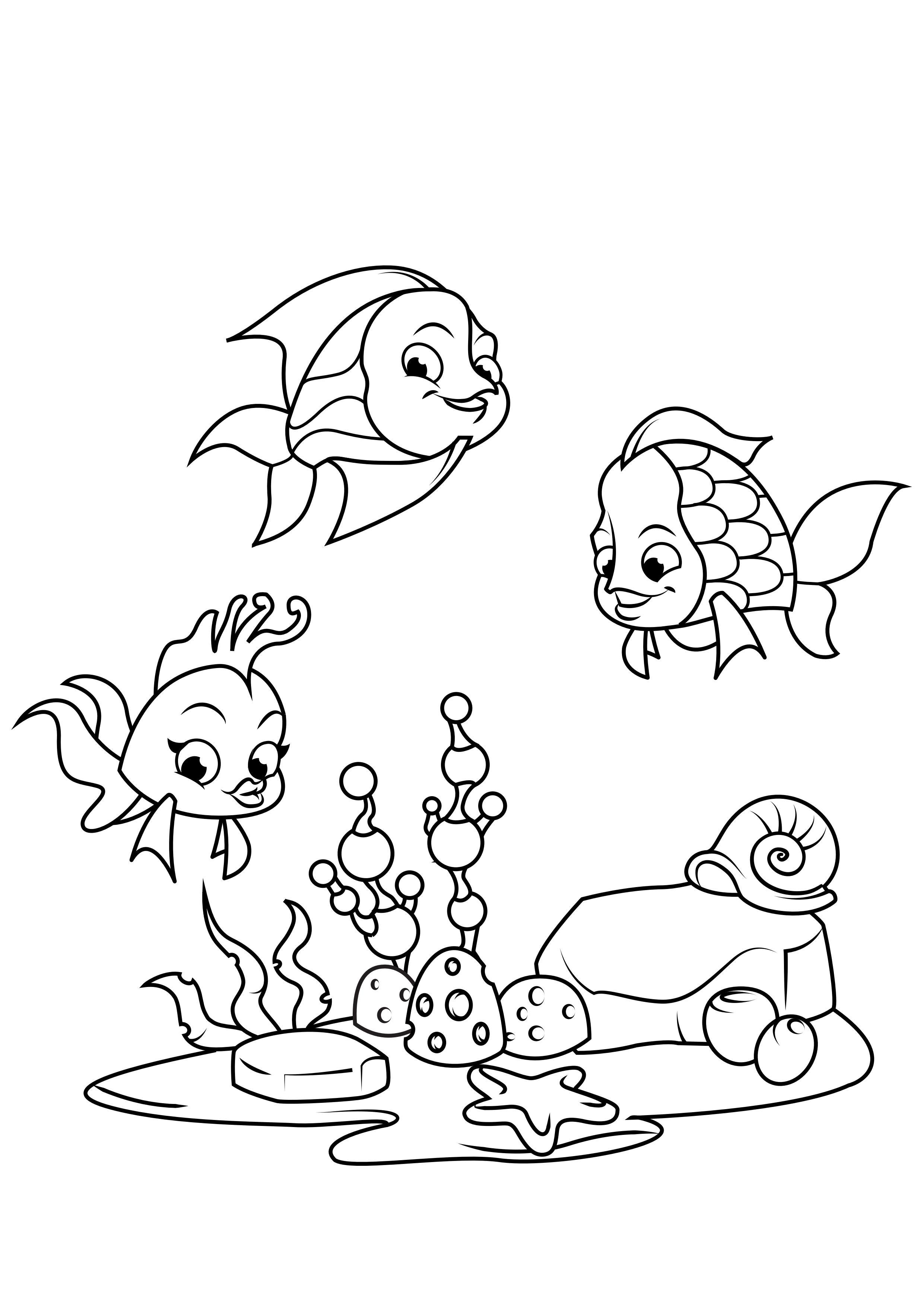 pescar con amigos Dibujo para colorear pescar con amigos