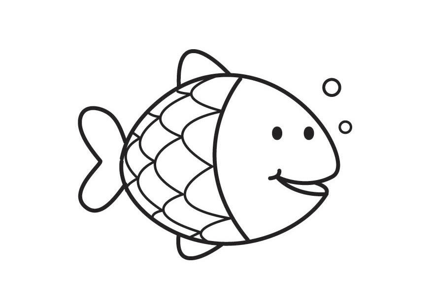 pez Dibujo para colorear pez