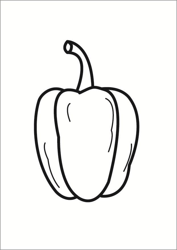 pimiento Dibujo para colorear pimiento