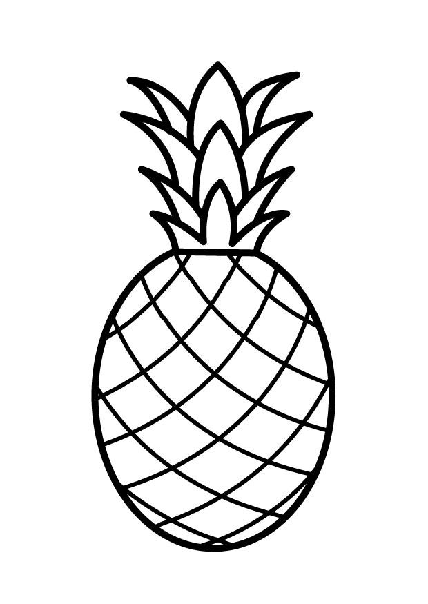Dibujo para colorear pina