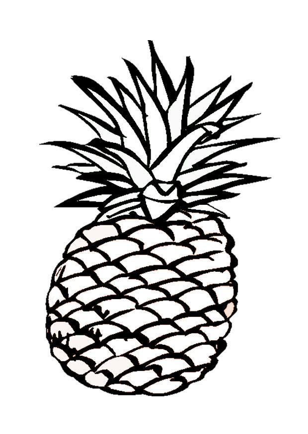 Dibujo para colorear pina