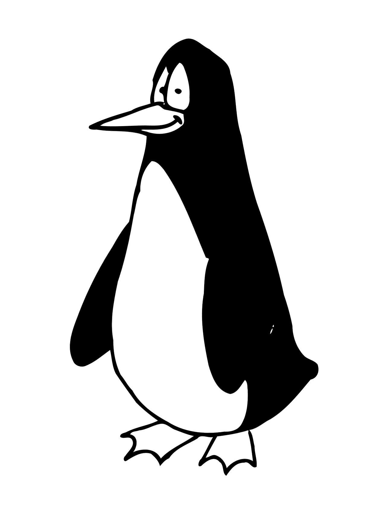pinguino Dibujo para colorear pinguino