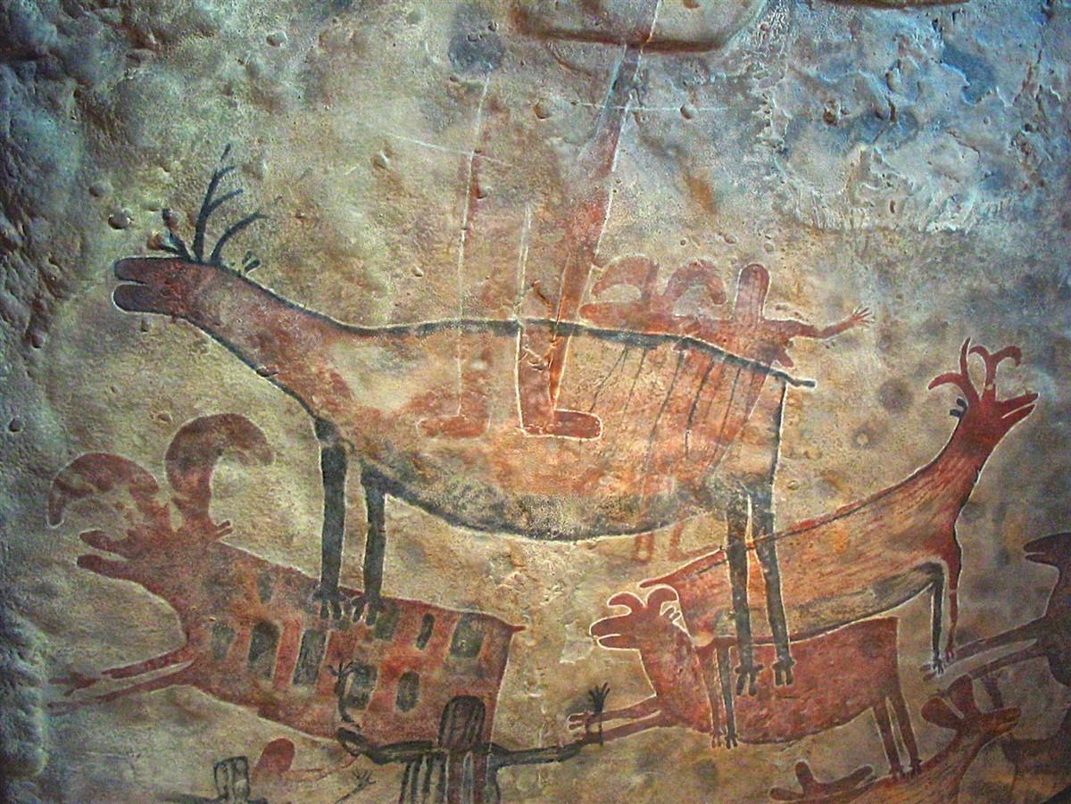pintura rupestre Foto pintura rupestre