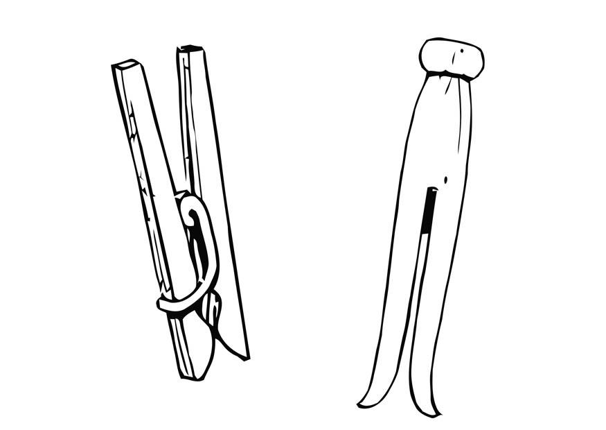 pinza Dibujo para colorear pinza