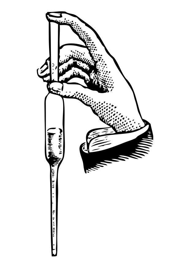 pipeta Dibujo para colorear pipeta