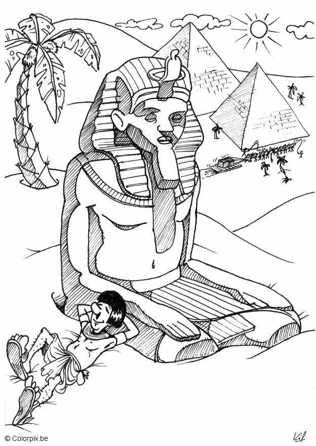 pirA¡mides de egipto Dibujo para colorear pirA¡mides de egipto