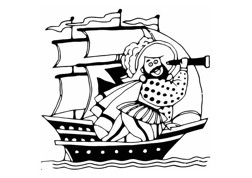 pirata Dibujo para colorear pirata