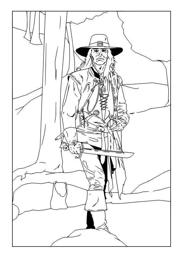 pirata Dibujo para colorear pirata