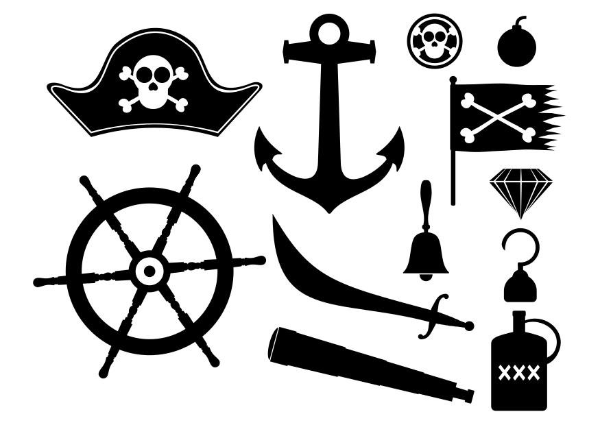 pirata Dibujo para colorear pirata