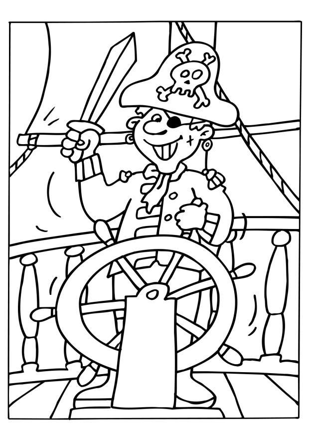 pirata Dibujo para colorear pirata